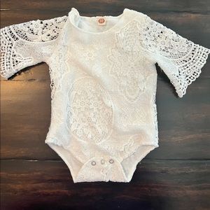 12 month onesie lace top